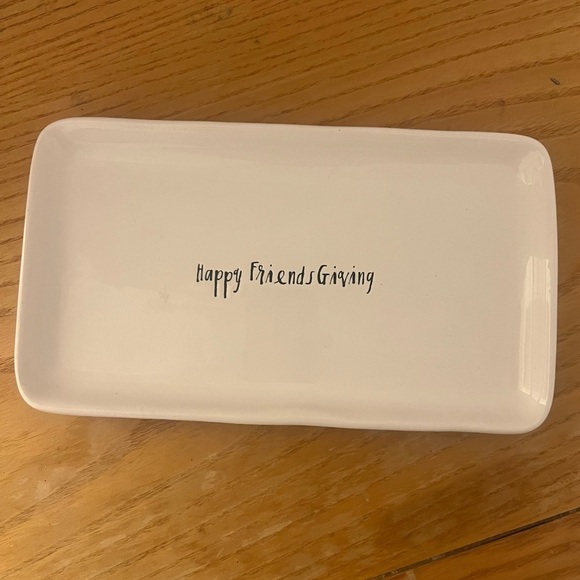 {Rae Dunn} Happy Friendsgiving Small Snack Tray - Picture 2 of 6